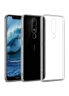 Nokia 5.1 Plus Kılıf Zore Süper Silikon Kapak