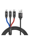 Wiwu YZ102 Lightning + Micro + Type-C 3 in 1 Usb Kablo