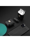 More TR Apple Airpods Kılıf Deri Görünümlü Askı Aparatlı Wlons Kılıf