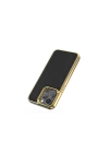 More TR Apple iPhone 13 Kılıf Wiwu Genuine Leather Gold Calfskin Orjinal Deri Kapak