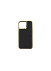 More TR Apple iPhone 13 Kılıf Wiwu Genuine Leather Gold Calfskin Orjinal Deri Kapak