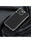 More TR Apple iPhone 13 Kılıf Wiwu Genuine Leather Silver Calfskin Orjinal Deri Kapak