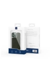 More TR Apple iPhone 13 Mini Kılıf Wiwu Genuine Leather Silver Calfskin Orjinal Deri Kapak