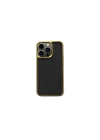 Apple iPhone 13 Pro Max Kılıf Wiwu Genuine Leather Gold Calfskin Orjinal Deri Kapak