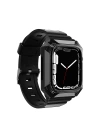 More TR Apple Watch 42mm Zore KRD-88 Sert PC Kasa Koruyuculu Silikon Kordon