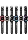 More TR Apple Watch 42mm Zore KRD-88 Sert PC Kasa Koruyuculu Silikon Kordon