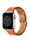 More TR Apple Watch Ultra 49mm Kordon Wiwu Attleage Watchband Hakiki Deri Strap Kayış