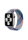 More TR Apple Watch Ultra 49mm Kordon Wiwu Braided Solo Loop Contrast Color Large Strap Kayış