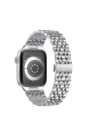 More TR Apple Watch Ultra 49mm Kordon Wiwu Seven Beads Steel Belt Metal Strap Kayış