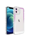 More TR Apple iPhone 11 Kılıf Simli ve Renk Geçiş Tasarımlı Lens Korumalı Zore Park Kapak