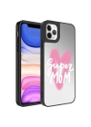 More TR Apple iPhone 11 Pro Max Kılıf Aynalı Desenli Kamera Korumalı Parlak Zore Mirror Kapak