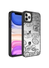 More TR Apple iPhone 11 Pro Max Kılıf Aynalı Desenli Kamera Korumalı Parlak Zore Mirror Kapak