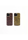 More TR Apple iPhone 13 Pro Max Kılıf Kajsa Glamorous Serisi Leopard Combo Kapak