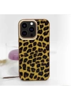 More TR Apple iPhone 13 Pro Max Kılıf Kajsa Glamorous Serisi Leopard Combo Kapak