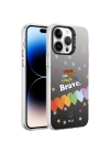 More TR Apple iPhone 14 Pro Kılıf Desenli Zore Silver Sert Kapak