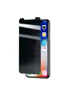 More TR Apple iPhone X ​​​​​​​​​​​​Zore Rika Premium Privacy Temperli Cam Ekran Koruyucu