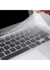More TR Apple Macbook Pro 16.2 2023 A2780 Zore Klavye Koruyucu Şeffaf Silikon Ped