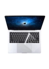 More TR Apple Macbook Pro 16.2 2023 A2780 Zore Klavye Koruyucu Şeffaf Silikon Ped