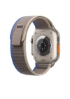 More TR Apple Watch 40mm Wiwu Trail Loop Naylon Örgü İşlemeli Hasır Kordon Strap Kayış