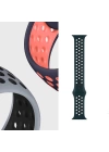 More TR Apple Watch Ultra 49mm Kordon Wiwu Dual Color Sport Band Silikon Strap Kayış