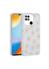 More TR Xiaomi Poco C40 Kılıf Simli Desenli Kamera Korumalı Parlak Zore Popy Kapak