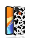 More TR Xiaomi Redmi 9C Kılıf Desenli Kamera Korumalı Parlak Zore Nora Kapak