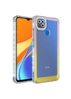 More TR Xiaomi Redmi 9C Kılıf Simli ve Renk Geçiş Tasarımlı Lens Korumalı Zore Park Kapak