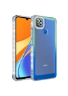 More TR Xiaomi Redmi 9C Kılıf Simli ve Renk Geçiş Tasarımlı Lens Korumalı Zore Park Kapak