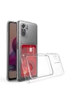 More TR Xiaomi Redmi Note 10 Kılıf Kartlıklı Şeffaf Zore Setra Clear Silikon Kapak