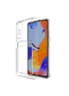 More TR Xiaomi Redmi Note 11 Global Kılıf Kartlıklı Şeffaf Zore Setra Clear Silikon Kapak