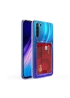 More TR Xiaomi Redmi Note 8 Kılıf Kartlıklı Şeffaf Zore Setra Clear Silikon Kapak