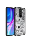 More TR Xiaomi Redmi Note 8 Pro Kılıf Aynalı Desenli Kamera Korumalı Parlak Zore Mirror Kapak