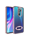 More TR Xiaomi Redmi Note 8 Pro Kılıf Kamera Korumalı Logo Gösteren Zore Omega Kapak