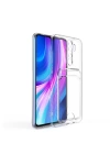 More TR Xiaomi Redmi Note 8 Pro Kılıf Kartlıklı Şeffaf Zore Setra Clear Silikon Kapak