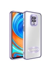 More TR Xiaomi Redmi Note 9 Pro Kılıf Kamera Korumalı Logo Gösteren Zore Omega Kapak