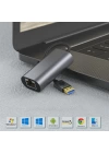 More TR Zore QG03 USB-A to RJ45 USB3.0 Ethernet Dönüştürücü Kablo 1000Mbps 22cm