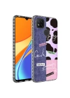 More TR Xiaomi Redmi 9C Kılıf Airbag Kenarlı Renkli Desenli Silikon Zore Elegans Kapak