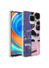 More TR Xiaomi Redmi Note 9 Pro Kılıf Airbag Kenarlı Renkli Desenli Silikon Zore Elegans Kapak