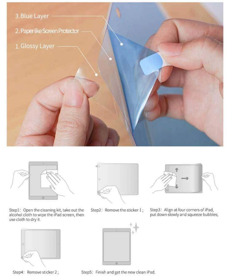 More TR Apple iPad Pro 10.5 (7.Nesil) ​Wiwu iPaper Like Tablet Ekran Koruyucu