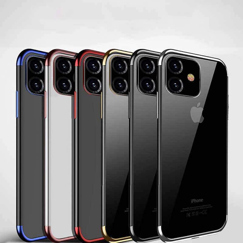 Apple iPhone 11 Kılıf Zore Dört Köşeli Lazer Silikon Kapak