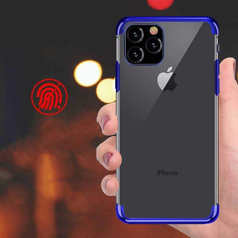 Apple iPhone 11 Pro Max Kılıf Zore Dört Köşeli Lazer Silikon Kapak