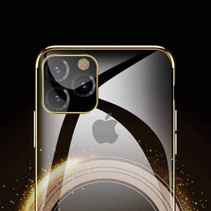 Apple iPhone 11 Pro Max Kılıf Zore Dört Köşeli Lazer Silikon Kapak