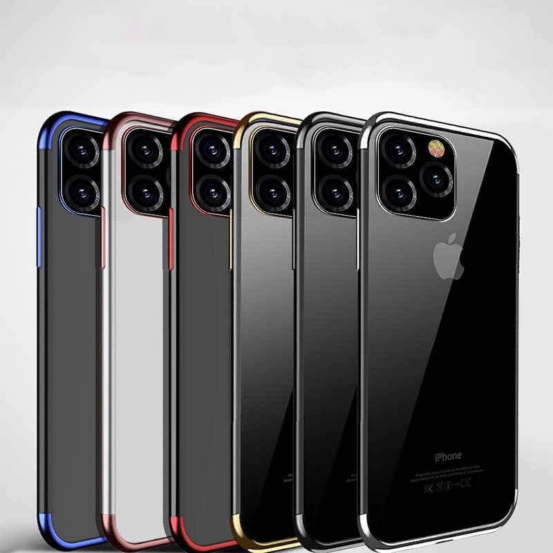 Apple iPhone 11 Pro Max Kılıf Zore Dört Köşeli Lazer Silikon Kapak