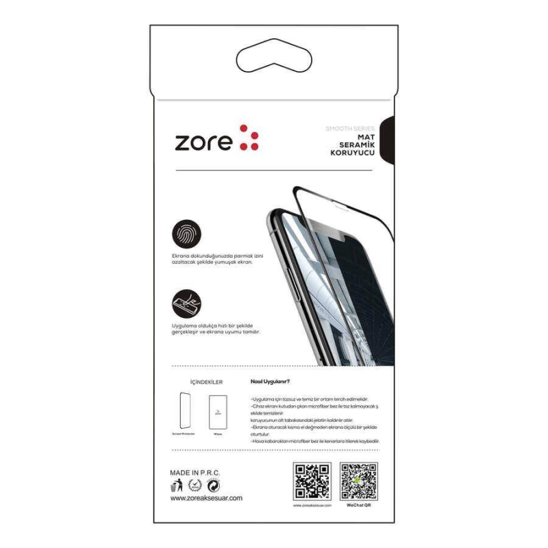 More TR Apple iPhone 12 Mini Zore Mat Seramik Ekran Koruyucu