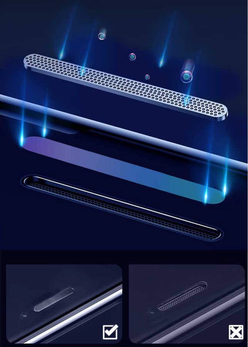More TR Apple iPhone 7 Plus Zore Anti-Dust Mat Privacy Temperli Ekran Koruyucu