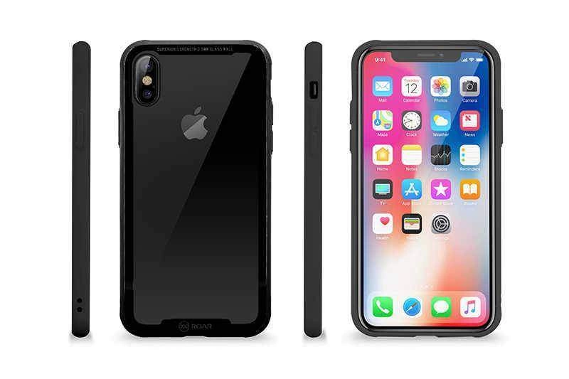 Apple iPhone X Kılıf Roar Glassoul Airframe Kapak