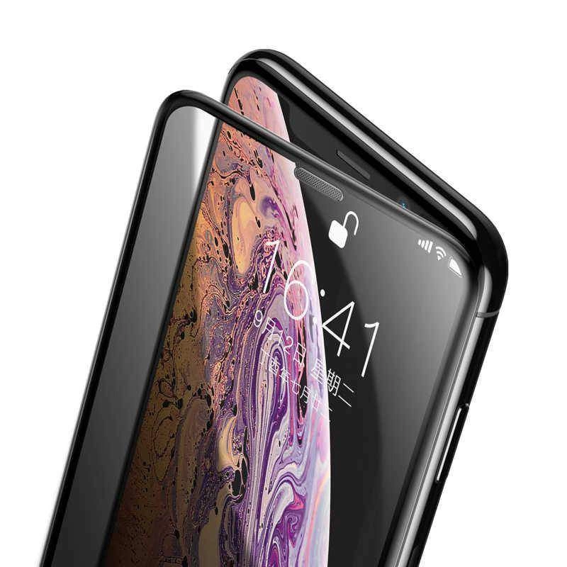 Apple iPhone XS Max 6.5 Zore Anti-Dust Privacy Temperli  Ekran Koruyucu