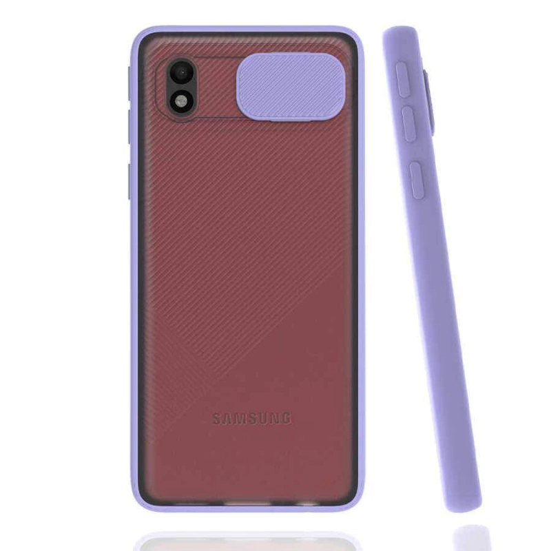 More TR Galaxy A01 Core Kılıf Zore Lensi Kapak