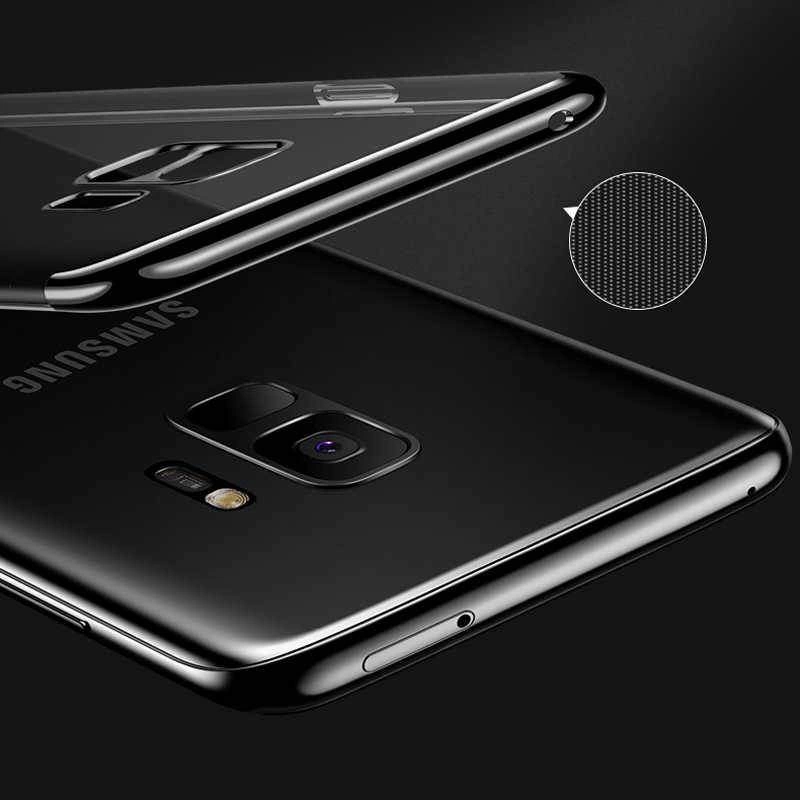 Galaxy J6 Kılıf Zore Dört Köşeli Lazer Silikon Kapak