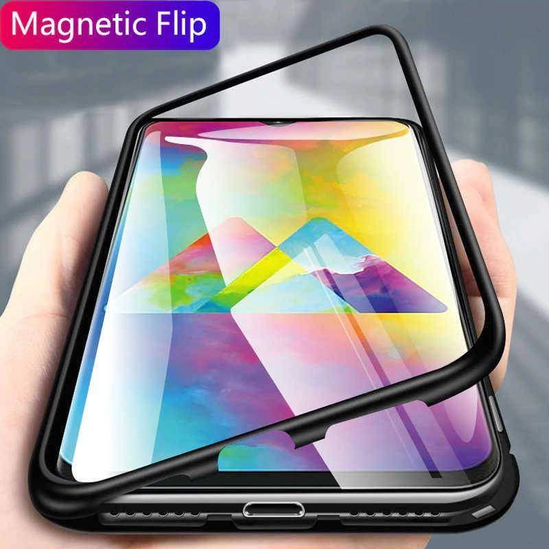 More TR Galaxy M20 Kılıf Zore Devrim Mıknatıslı Cam Kapak